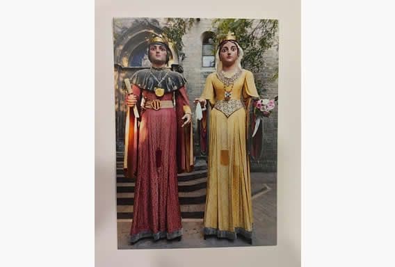Postal gegants grans vells